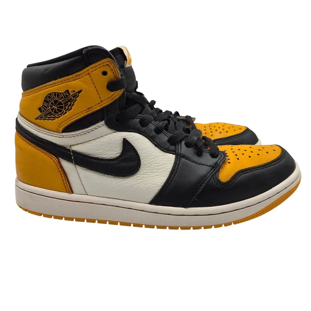 Nike Air Jordan 1 Retro High OG Taxi Yellow Toe 555088-711 Mens Size 8